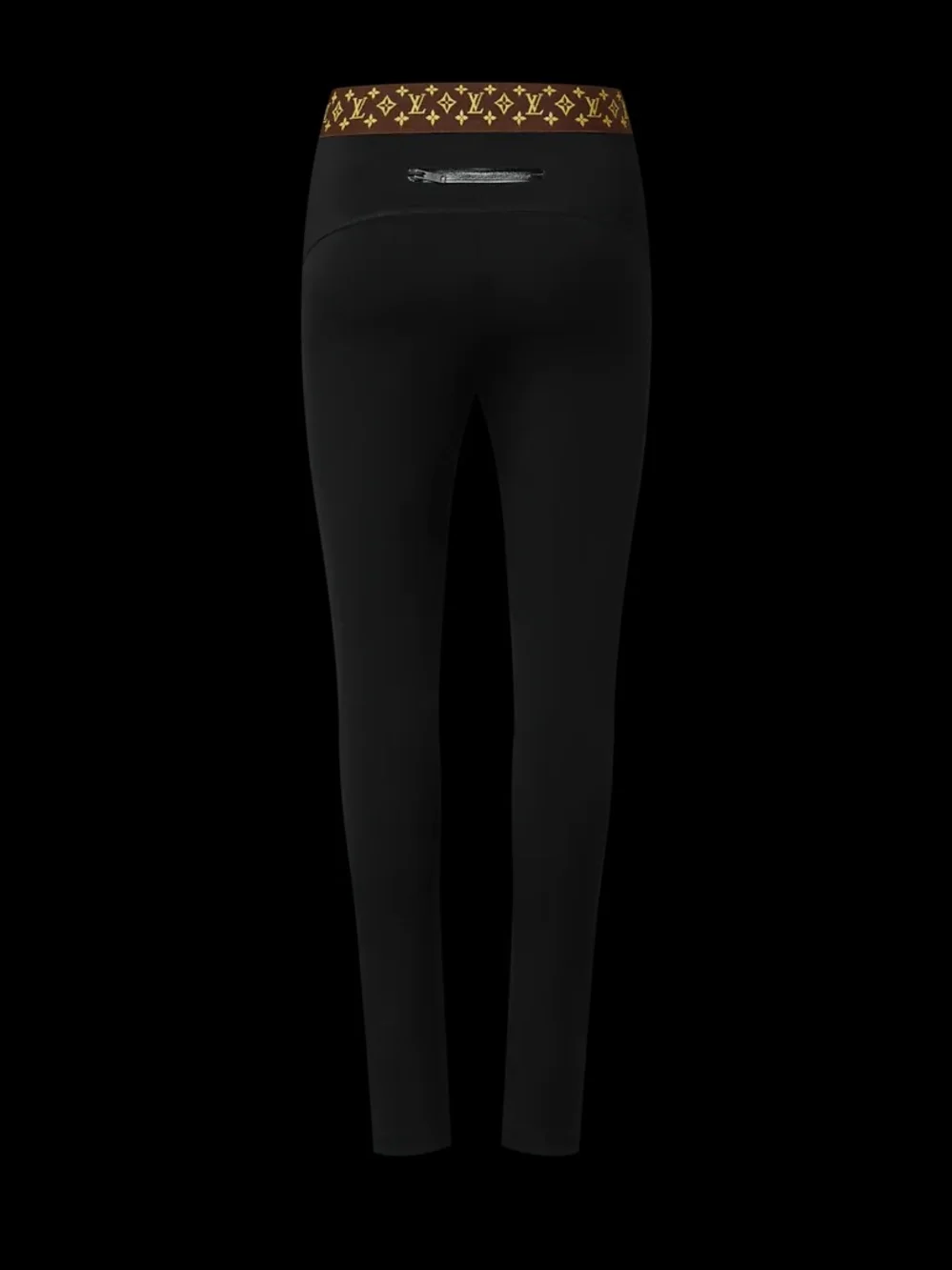Louis VUITTON black Ski Leggings Pockets Designer Chic Fashion Skinny Sweaty Wic